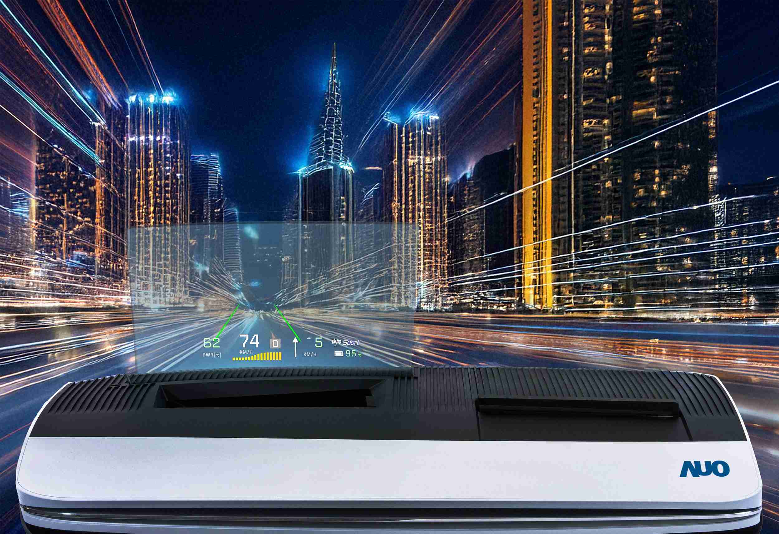 EBpay推出13吋Micro LED抬头显示器，，，，提供高入眼亮度、、、高色彩饱和度的显示质量，，，在阳光下或黑暗中都清晰可见，，，，并利用Micro LED模块体积小的优势，，，，解决车用空间有限的痛点